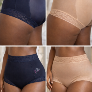 MAITE Culotte Gainante LaceSculpt™ – Taille Haute & Effet Ventre Plat Invisible (Copie)